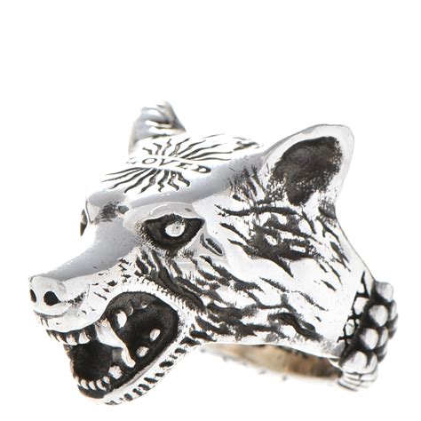 gucci wolf ring|sterling silver anger forest wolf.